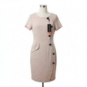*Final Price* Karen Millen Cream/Tan Dress Sophisticated NWT Size 4